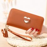 Wholesale Women Fashion Heart Long Section Multifunctional Buckle Long Coin Purse - Image 21