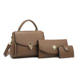 Wholesale Elegant Solid Color Large Capacity Handbag Set - Image 10