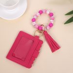 Wholesale Fashion Printed Silicone Bead Tassels Bracelet Pu Leather Wallet - Image 13