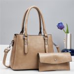 Wholesale Women Casual Solid Color Large Capacity Handbag Bag Set - Image 10
