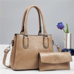 Wholesale Women Casual Simple Solid Color Large Capacity Handbag Set - Image 10