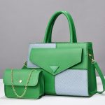 Wholesale Women Simple Fashion Stitching Contrast Color Handbag Sets - Image 14