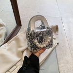 Wholesale Summer Shiny Sequin Pearl Strap Crossbody Mini Bag - Image 14