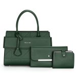 Wholesale Women Casual Solid Color Large Capacity Handbag Bag Three-Piece Set - Image 8