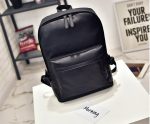 Casual Men Travel Bag Large Capacity Pu Leather Backpack - Image 14