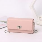 Women Fashion Casual Simple Solid Color Chain Small Square Shoulder Bag - Image 13