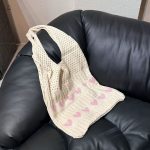 Wholesale Women Fashion Casual Knitted Love Large Capacity Shoulder Bag - Image 13