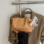 Wholesale Women Fashion Casual Solid Color Lace Pearl Pendant Shoulder Bag - Image 9