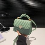 Women Casual Simple Solid Color Love Buckle Small Square Shoulder Bag - Image 14