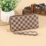 Wholesale Women Simple Fashion Vintage Letter Printing Zipper Long Purses - Image 14