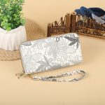 Wholesale Women Fashion Floral Embroidery Double Zipper Long Purses - Image 14