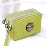 Women Fashion Casual Solid Color Zipper Nylon Wallets - Image 14