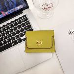 Women Fashion Simple Solid Color Lock Mini Pu Wallet - Image 14