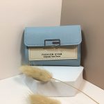 Women Minimalist Trifold Flap Mini Wallet Card - Image 14