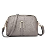Vintage Women Double Zipper Crossbody Bag - Image 15