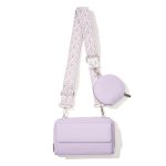 Women Fashion Simple Solid Color Wallet Pendant Square Crossbody Bag - Image 8