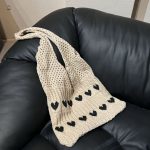 Wholesale Women Fashion Casual Knitted Love Large Capacity Shoulder Bag - Image 14