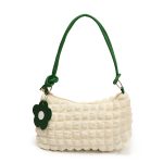 Wholesale Women Fashion Casual Solid Color Pleated Clouds Large Capacity Shoulder Bag - Image 15