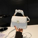 Women Casual Simple Solid Color Love Buckle Small Square Shoulder Bag - Image 15