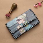 Wholesale Women Fashion Vintage Ethnic Style Cartoon Pattern Kids Print Wallet - Image 16