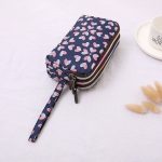 Women Fashion Floral Printed Large-Size Three-Layer Zipper Fabric Purses - Image 15
