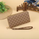 Women Fashion Long Frosted Double Zipper Gradient Multi-Card Position Purses - Image 15
