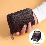 Wholesale Fashion Simple Solid Color Multifunctional Zipper Card Bag Wallet - Image 6