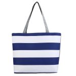 Wholesale Women Fashion Canvas Stripe Tote Bag - Image 31
