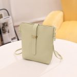 Wholesale Women Fashionable Simple Solid Color Square Zipper Mini Single Shoulder Crossbody Bucket Bag - Image 15