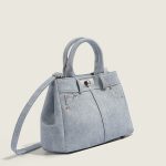Women Fashion Casual Retro Washed Denim Handbag - Image 2