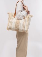 Bohemian Large Capacity Tassel Canvas Tote Bag - Image 2