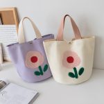 Wholesale Women Fashion Embroidered Canvas Tote Bag