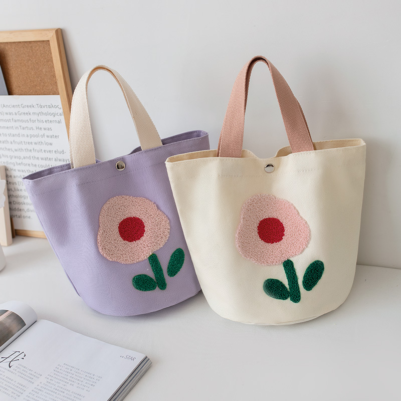main_0-1013 Wholesale Women Fashion Embroidered Canvas Tote Bag - Image 1