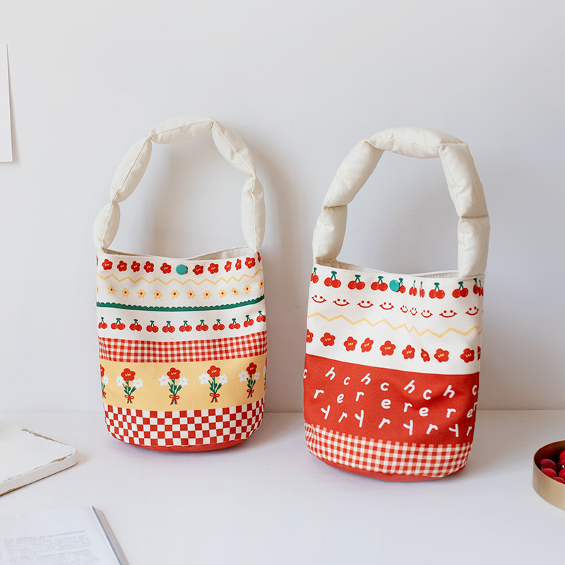 main_0-1015 Wholesale Women Fashion Cute Printed Canvas Tote Bag - Image 1