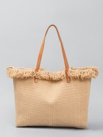 Wholesale Simple Solid Color Large Capacity Tassel Canvas Tote Bag - Image 2
