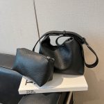 Wholesale Women Fashion Casual Simple Solid Color Crossbody Bag Two-Piece Bag Set - Image 2