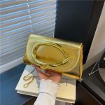 Wholesale Women Fashion Casual Solid Color Metal Buckle Simple Chain Crossbody Bag - Image 2