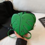 Wholesale Women Fashion Creative Cartoon Leaf Shape Crossbody Bag