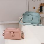 Women Fashion Simple Solid Color Small Square Crossbody Bag - Image 2