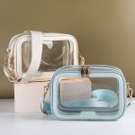 Wholesale Women Fashion Casual Solid Color Transparent Crossbody Bag - Image 2