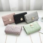 Wholesale Women Fashion Embossed Flap Lock Square Chain Crossbody Bag