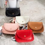 Wholesale Women Fashion Crocodile Flap Mini Silk Scarf Crossbody Bag