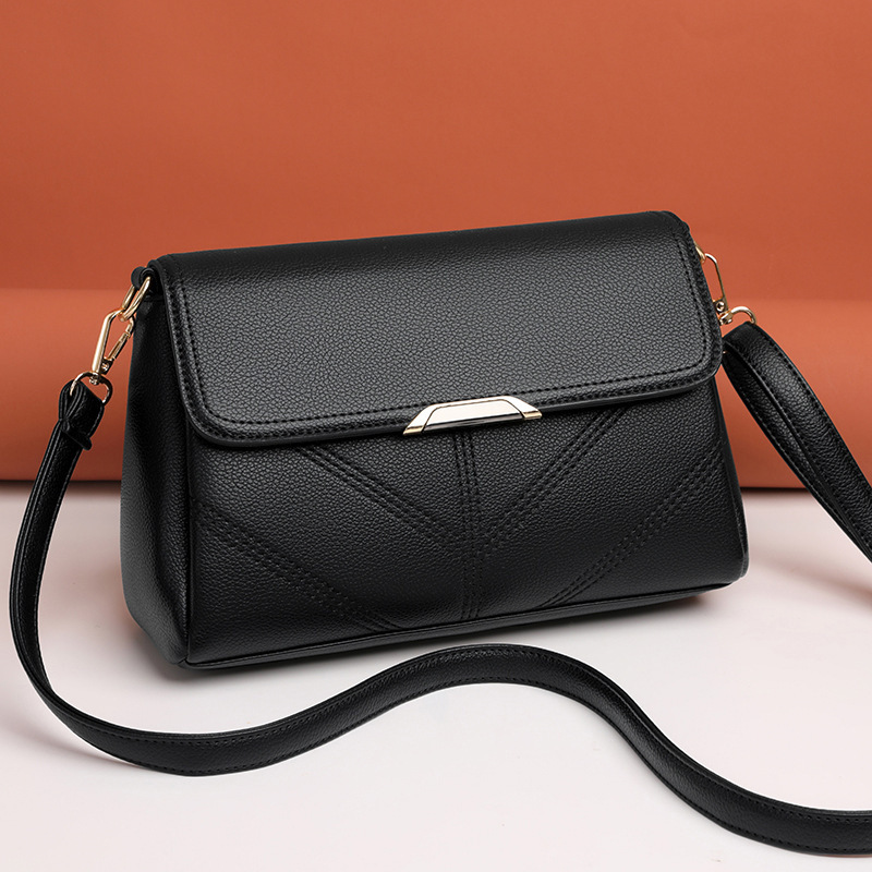 main_0-1131 Women Casual Solid Color Leather Pu Crossbody Bag - Image 1