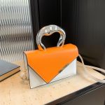 Wholesale Fashion Color-Matching Summer Casual Simple Crossbody Metal Portable Small Square Bag