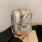 Summer Rhomboid Embroidery Mini Crossbody Bag