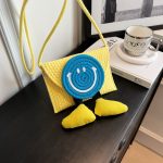 Wholesale Summer Smiley Creative Straw Bag Crossbody Bag