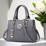 Wholesale Women Fashion Casual Solid Color Embroidered Large Capacity Handbag - Image 2