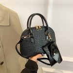 Wholesale Fashion Solid Color Crocodile Handbag Crossbody Bags