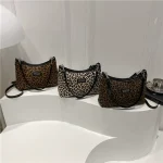 Women Fashion Casual Leopard Shoulder Bag - Image 2