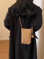 Simple Solid Color Mini Crossbody Bag - Image 2